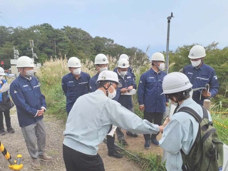 県議会建設委員会「熱海市伊豆山地区」視察